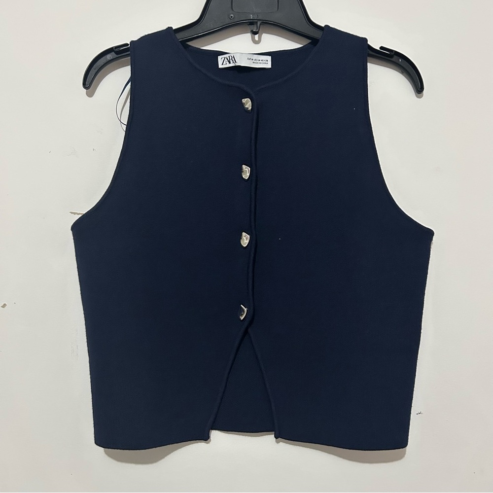ZARA BASIC KNIT CROP TOP
